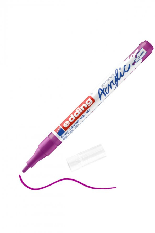 Edding 5300 İnce Uçlu Akrilik Markör - Orman Meyvesi - 1-2 Mm’Lik İnce Yuvarlak Uç ürün görseli 1