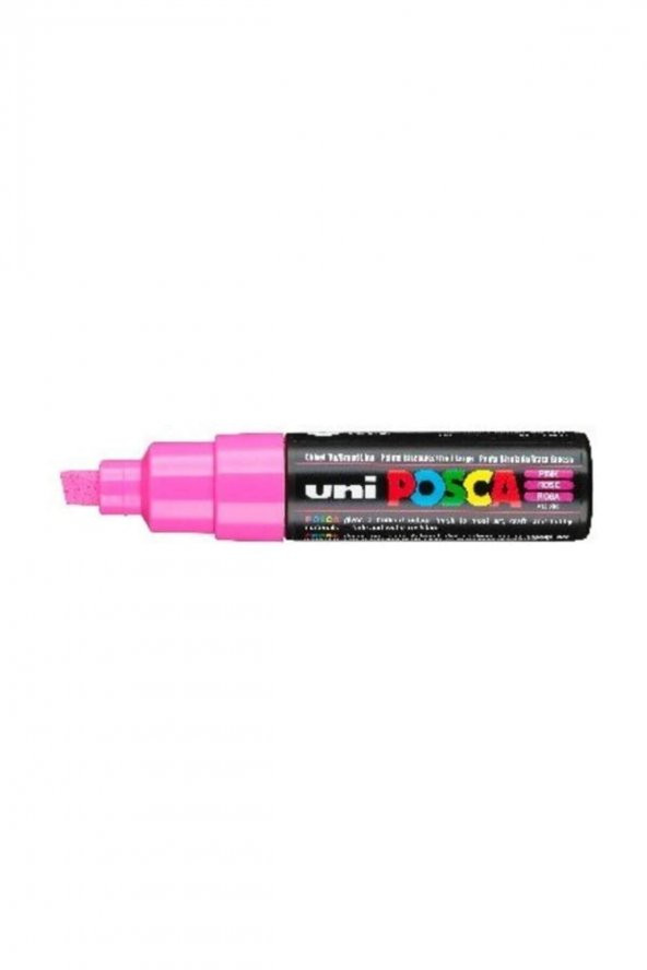 Uni Posca Pc-8k Boyama Markörü 8 Mm Kesik Uç Pembe