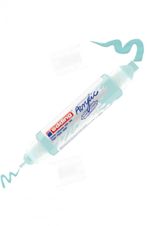 Edding 5400 Akrilik 3D Double Liner - Pastel-Mavi - 2-3, 5-10 Mm’Lik 2 Başlık ürün görseli 1