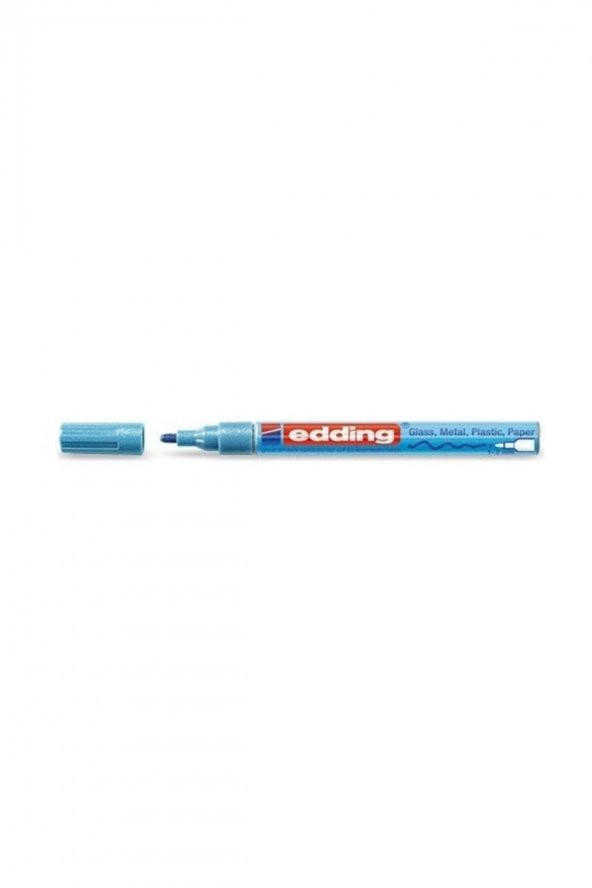 Edding 751 Boya Dekorasyon Kalemi Metalik Açık Mavi