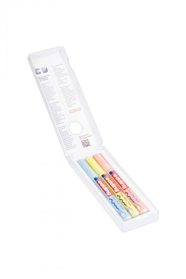 Edding E 751 Boya Dekorasyon Kalemi Kutu Pastel 3lü - Resim 2