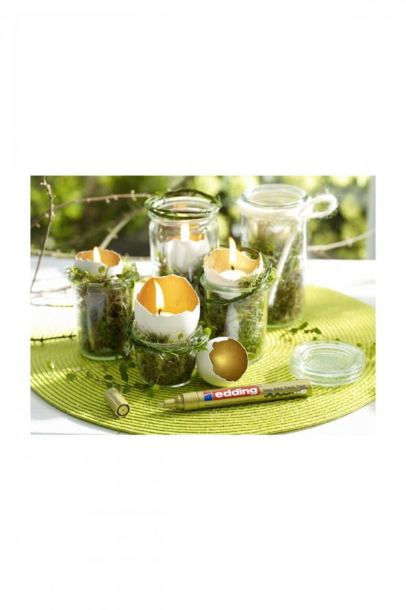 Edding Boya Dekor. Markörü 3lü Kutu Metali̇k 2-4 Mm Keçe Uç - Resim 7