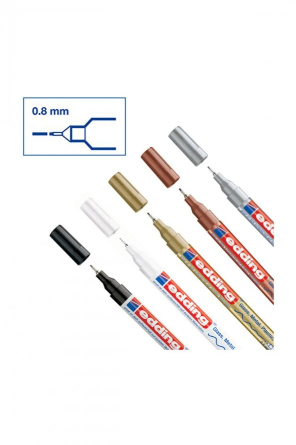 Edding Gloss Paint Marker 5li 0.8mm - Resim 2