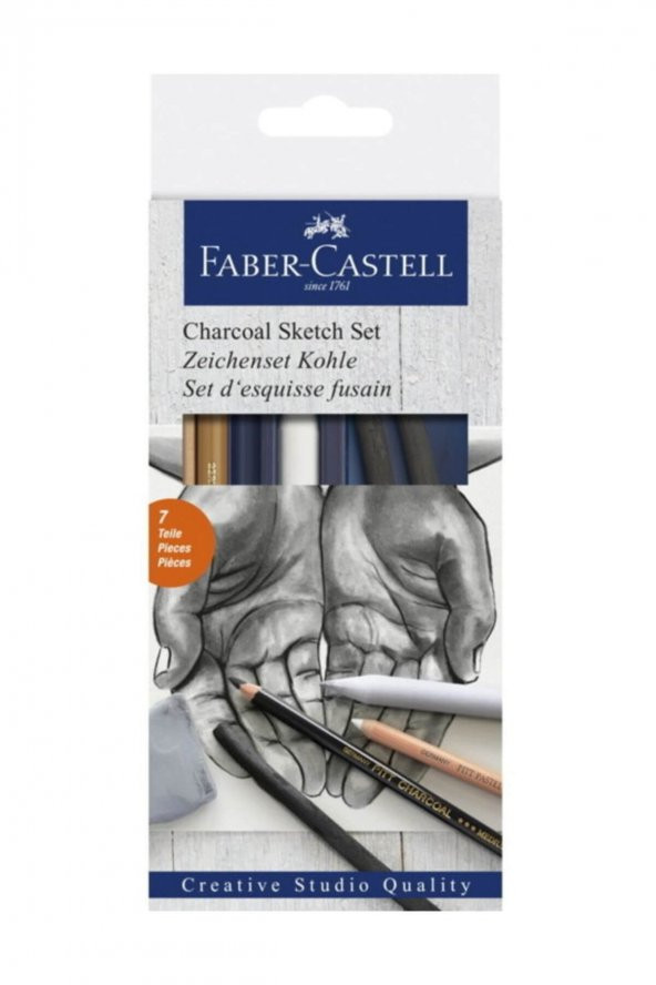 Faber-castell Kömür Kalem Sketch Seti 11 40 02 - 1