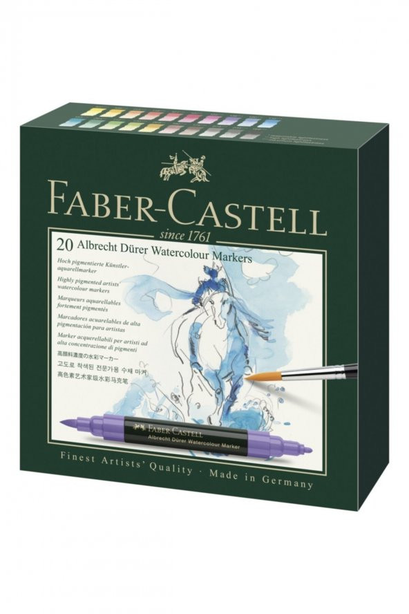 Faber-castell Albrecht Dürer Suluboya Markörü 20li ürün görseli 1