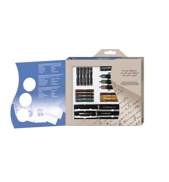 Sheaffer Calligraphy Büyük Set,3 Kalem+3 Uç+14 Refil+Kitapçık