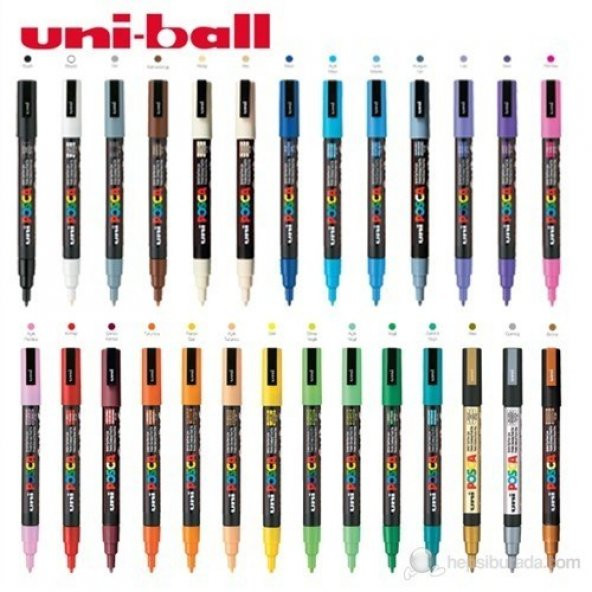 Uni Posca Boyama Markörü 3M 1li (PC-3M) - Resim 2