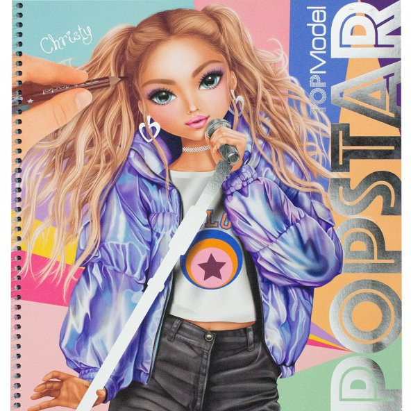 Top  Model Popstar Boyama Kitabı