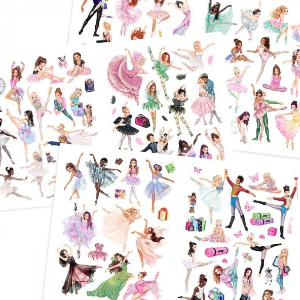 Top Model Çıkartma Kitabı Ballet World - 2