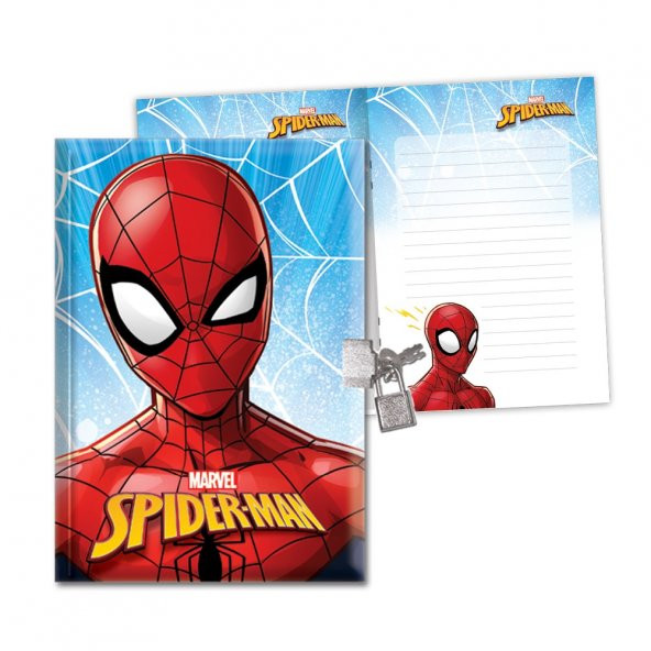 Disney Spiderman 14x20 Kilitli Hatıra Defteri