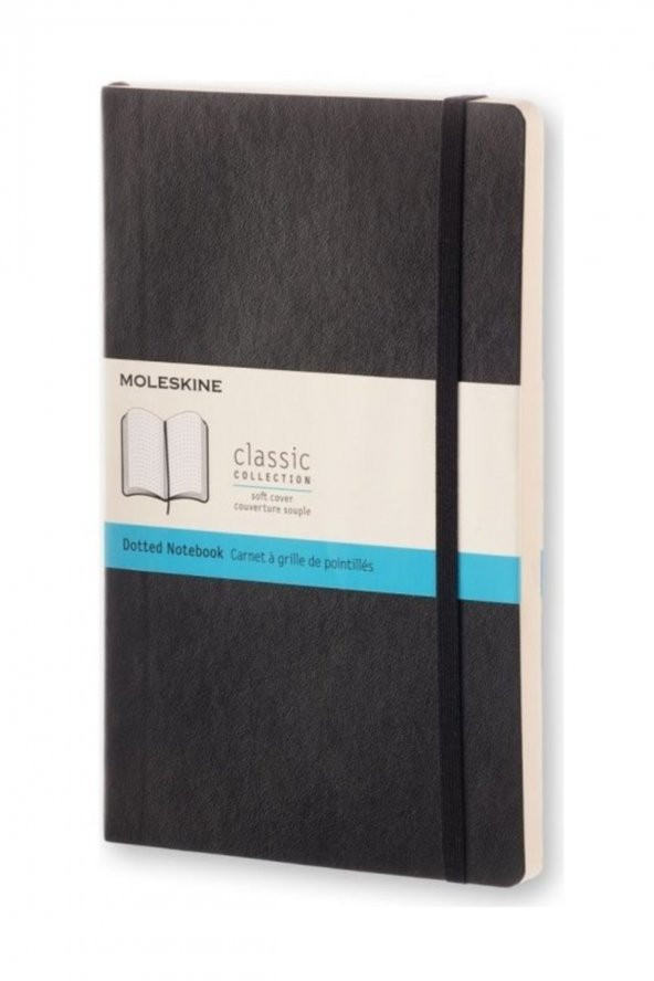Moleskine Noktalı Defter Yumuşak Kapak L Boy Siyah