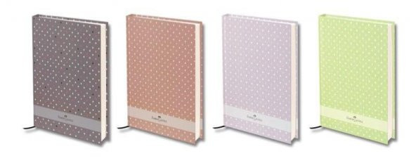 Faber-Castell - Puantiyeli Sert Kapak Çizgili Defter A5 120yp. (400601)