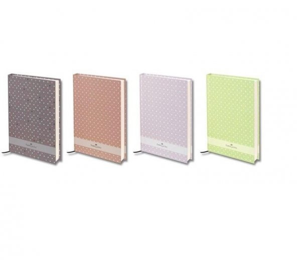 Faber-Castell - Puantiyeli Sert Kapak Çizgili Defter A5 120yp. (400601) - Resim 2