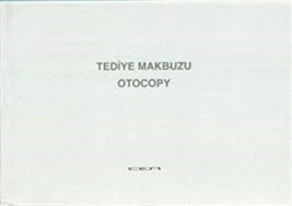 Cem Otocopili Tediye Makbuzu ( 5 adet)