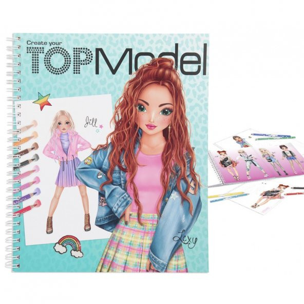 Top Model Create Your Colouring Book Tasarım Defteri