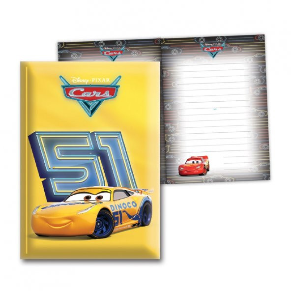 Keskin Color 104 Yaprak 14x20 Cars Kilitli Hatıra Defteri ürün görseli 1