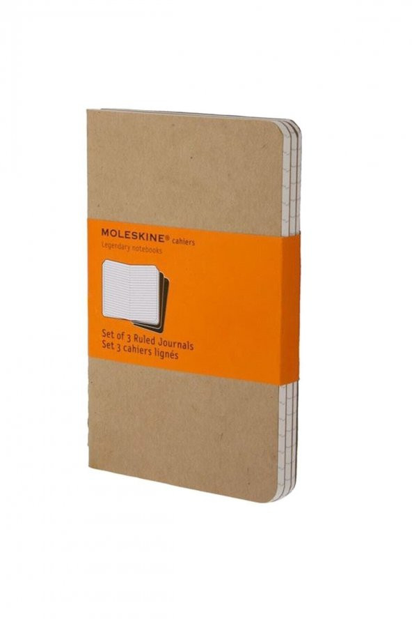 Moleskine Cahier 3lü Büyük Boy Karton Kapak Çizgili Defter