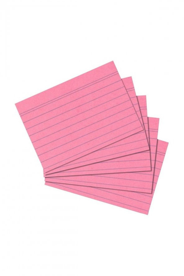 Kartotek A6 100 Yaprak Çizgili Pembe 10836195