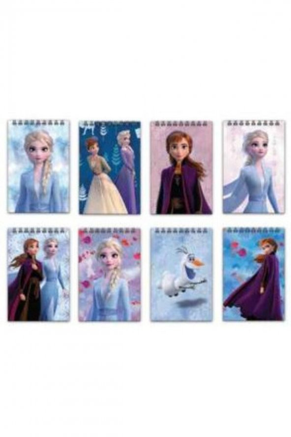 Keskin Frozen A7 42 Yaprak Kareli Spiralli Not Defteri 2 Adet