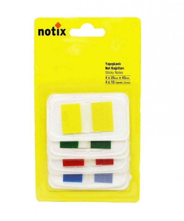 Notıx Neon Dispanserli Yapışkanlı Not Kağıdı 4 Renk 40 Yaprak - 2