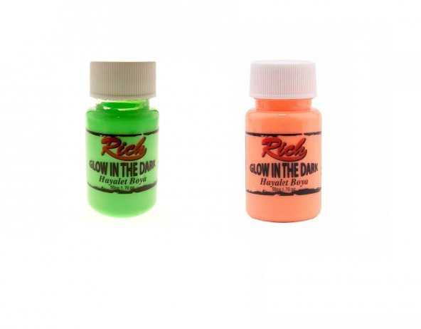 Rich Karanlıkta Parlayan Hayalet Boya Yeşil& Turuncu ürün görseli 1