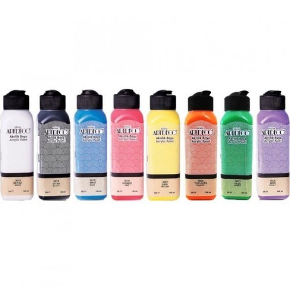 Artdeco Akrilik Boya 140 ml 8li ürün görseli 1