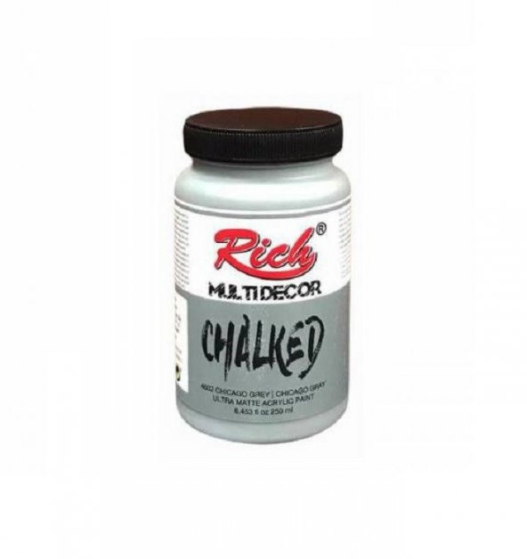 Rich Multi Decor Chalked Akrilik Boya 1750ml Chicago Grey ürün görseli 1