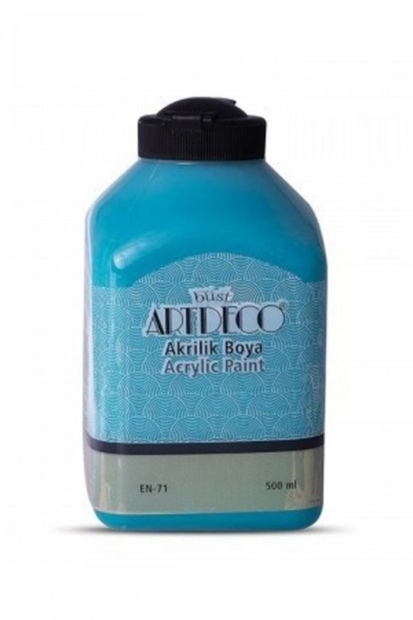Artdeco Akrilik Ahşap Boyası 500 ml 3632 Turkuaz ürün görseli 1