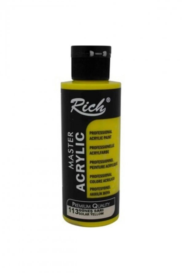 Rich Akrilik Boya 120 cc 113 Güneş Sarı ürün görseli 1