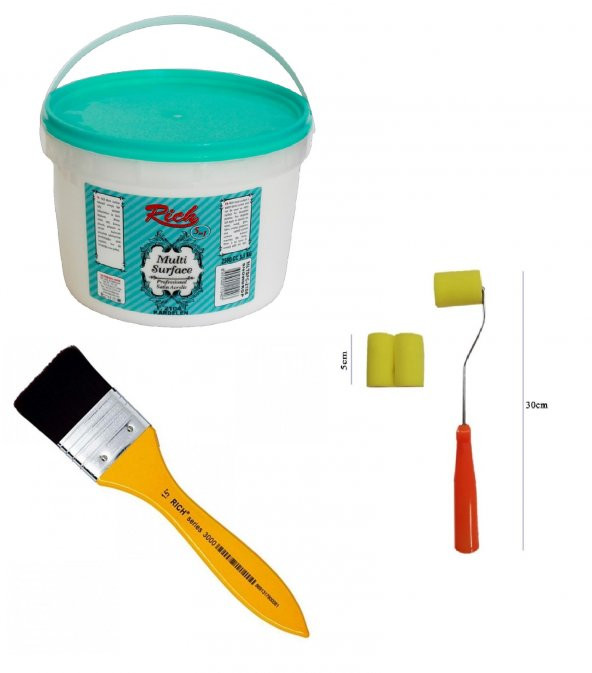 RİCH MULTİ SURFACE 2500 CC 2104 KARDELEN FIRÇA SET ürün görseli 1