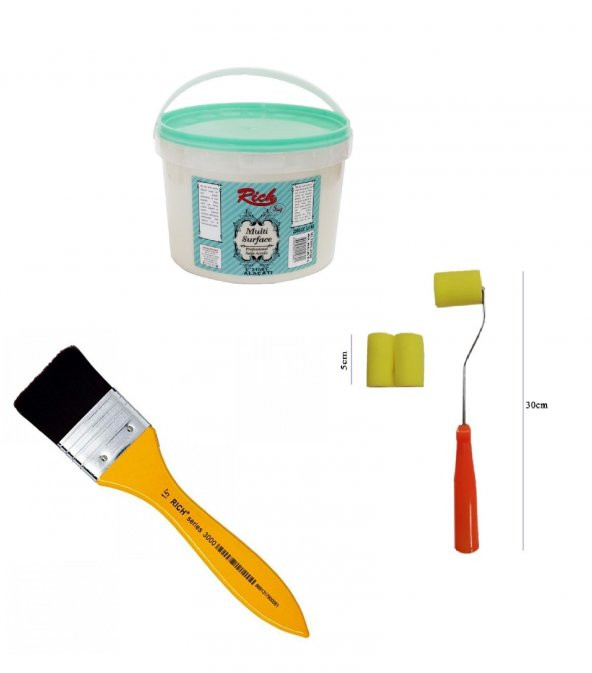 RİCH MULTİ SURFACE 2500 CC 2106 ALAÇATI FIRÇA SET ürün görseli 1