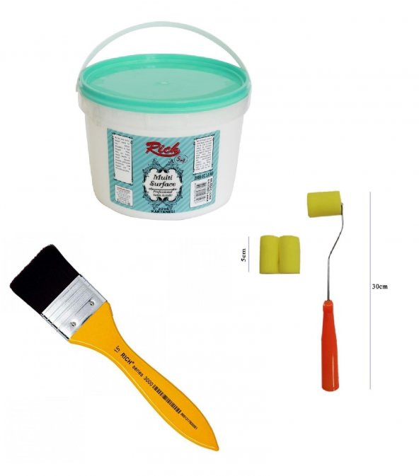 RİCH MULTİ SURFACE 2500 CC 2298 KARTANESİ FIRÇA SET ürün görseli 1