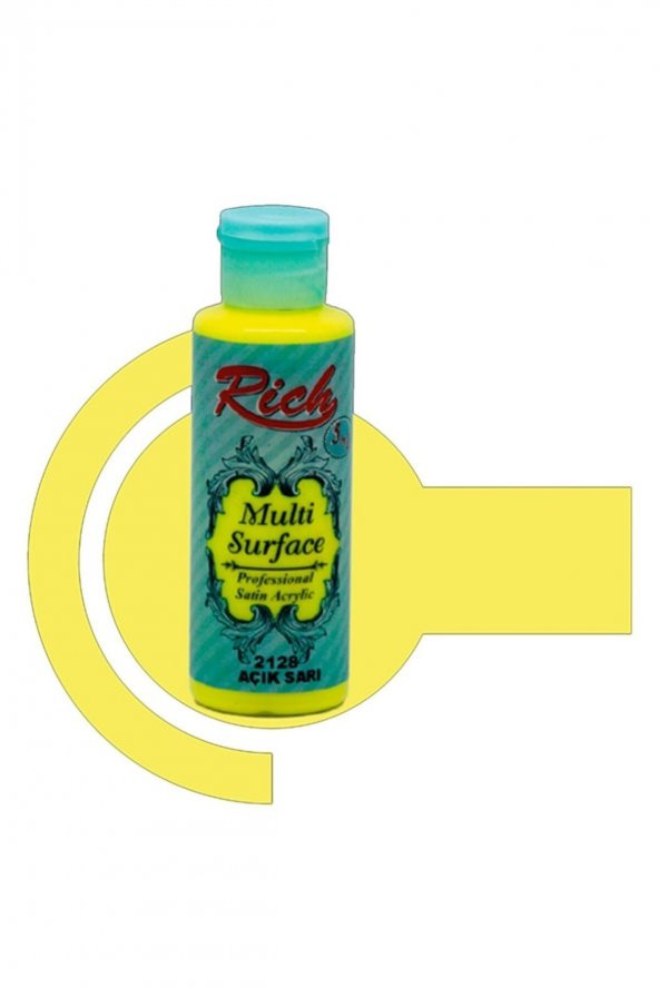 Rich Multi Surface Açık Sarı 120 Cc Akrilik Boya 2128 - 2