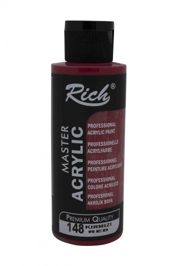 Rich Akrilik Boya 120cc 148 Kırmızı ürün görseli 1