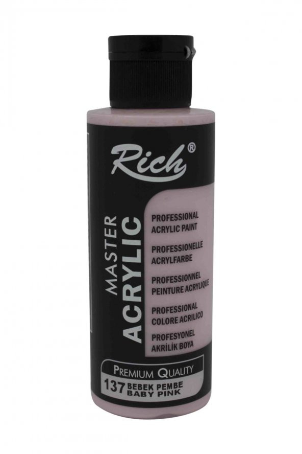 Rich Akrilik Boya 120cc Bebek Pembe ürün görseli 1