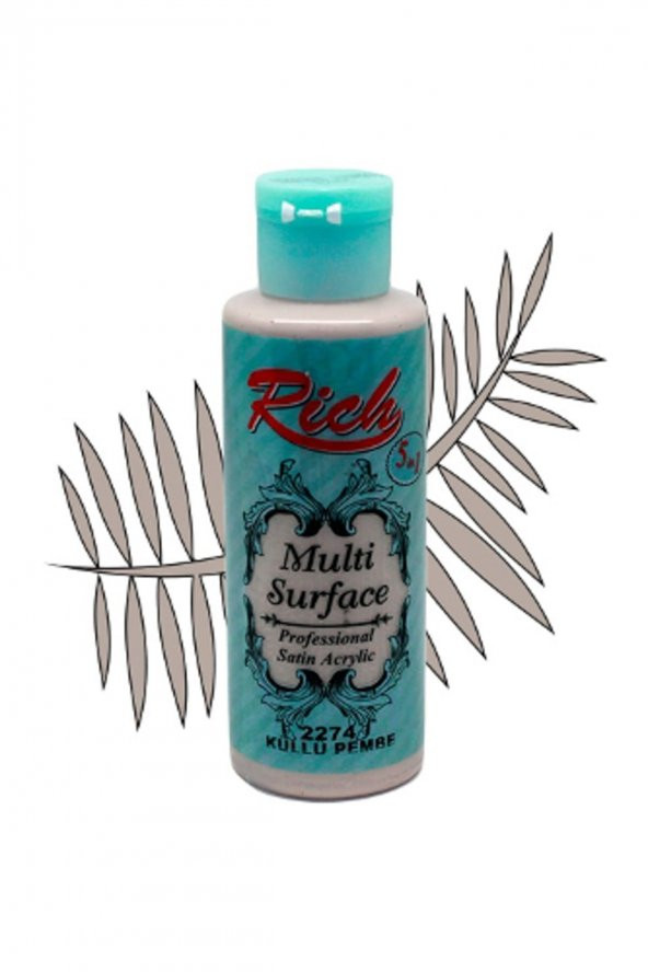 Rich Multi Surface Akrilik Boya 130 cc. 2274 KÜLLÜ PEMBE ürün görseli 1