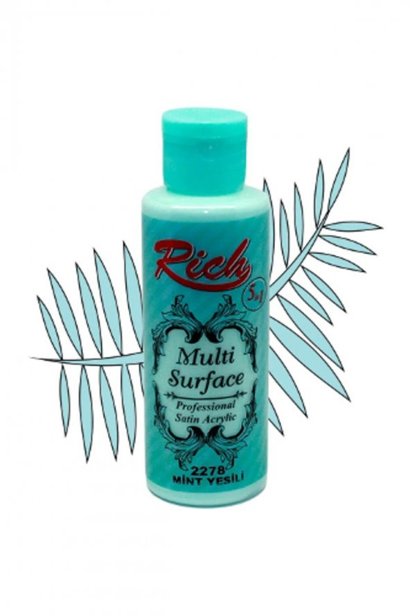 Rich Multi Surface Akrilik Boya 130 cc. 2278 MİNT YEŞİLİ ürün görseli 1
