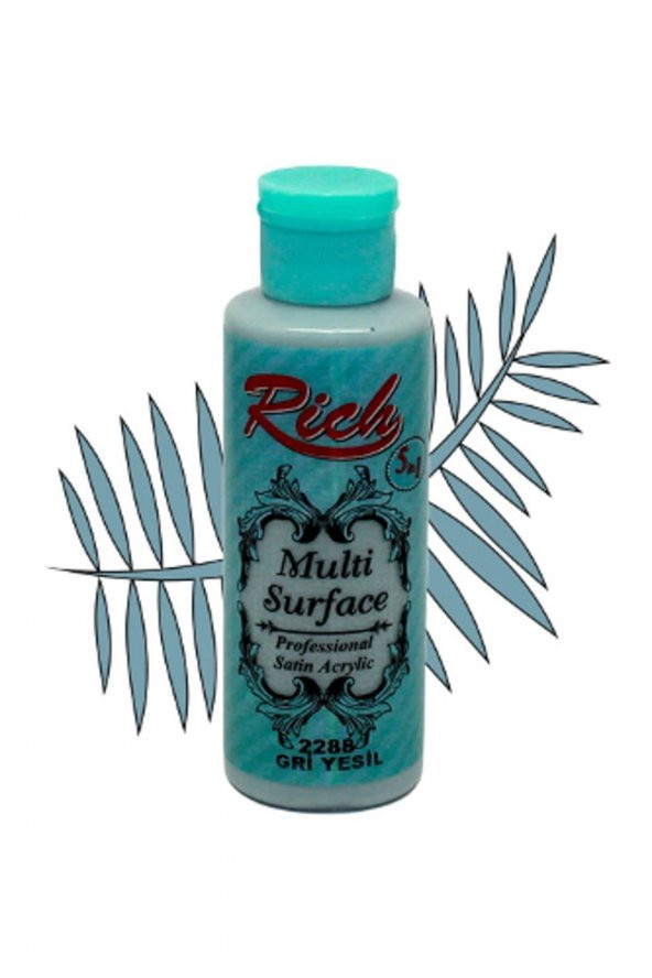 Rich Multi Surface Akrilik Boya 130 cc. 2288 GRİ YEŞİL ürün görseli 1