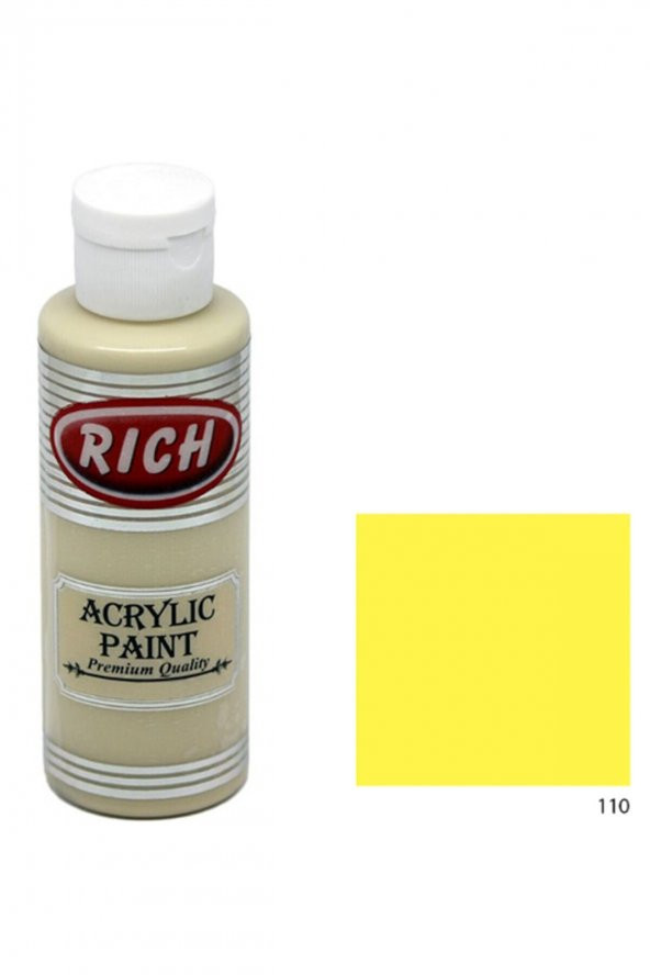 Rich Akrilik Boya 130 cc. 110 Açık Sarı