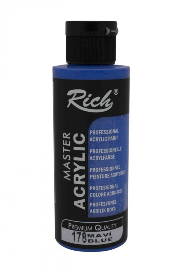 Rich Master Acrylıc 120 Cc Mavi Akrilik Boya Ak-178 ürün görseli 1