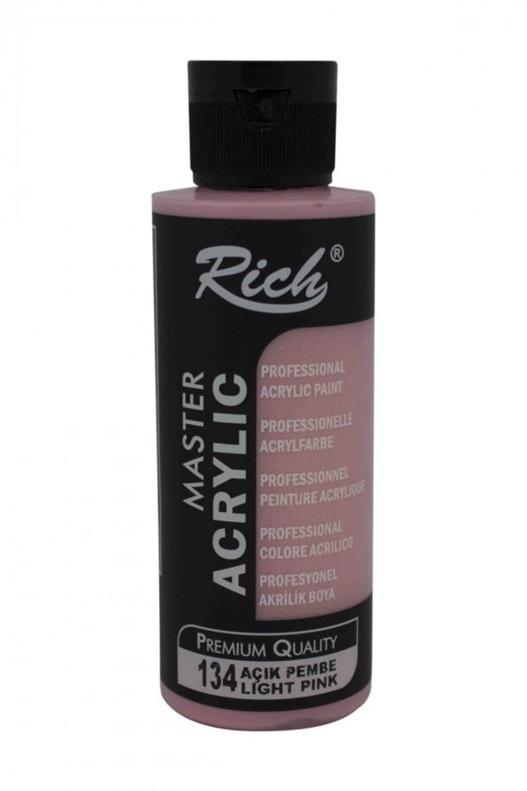 Rich Akrilik Boya 130 cc. 134 Açık Pembe ürün görseli 1