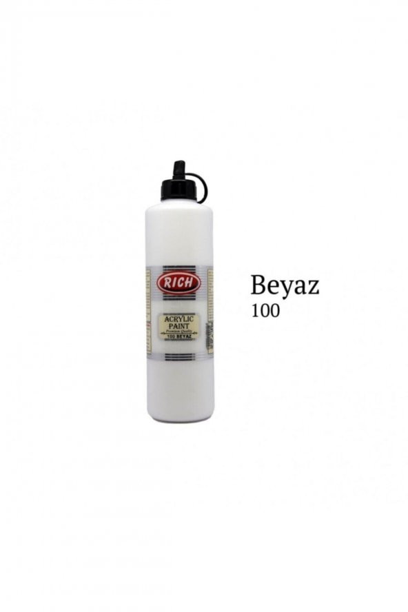 Rich Akrilik Boya 500 cc 100 Beyaz ürün görseli 1