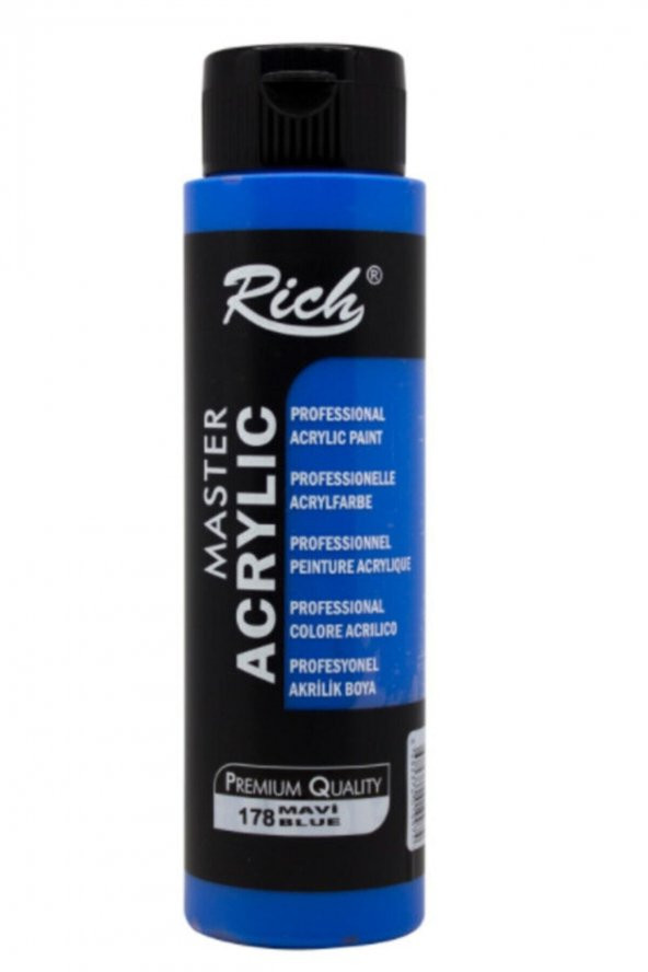 Rich Akrilik Boya 500 cc Mavi ürün görseli 1