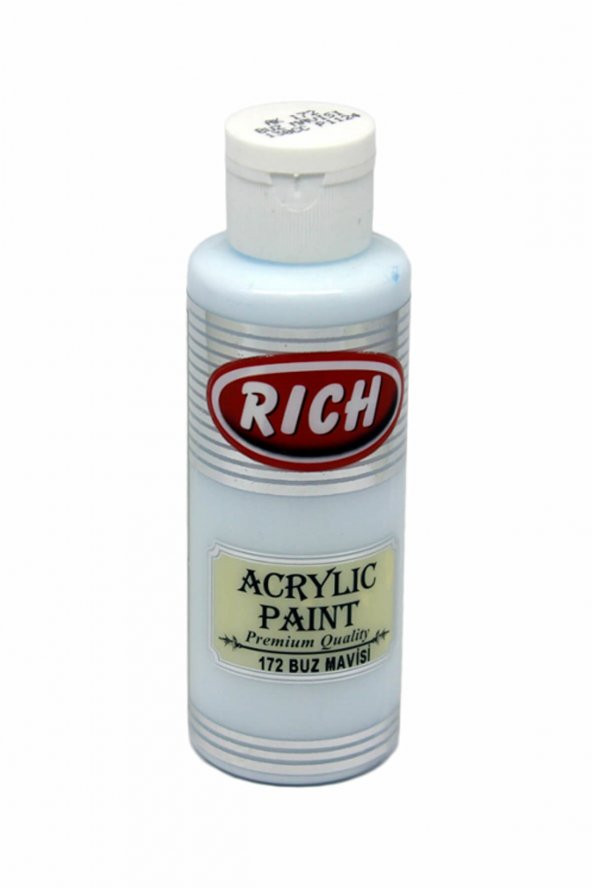 Rich Akrilik Boya No172 Buz Mavisi 130 ml ürün görseli 1