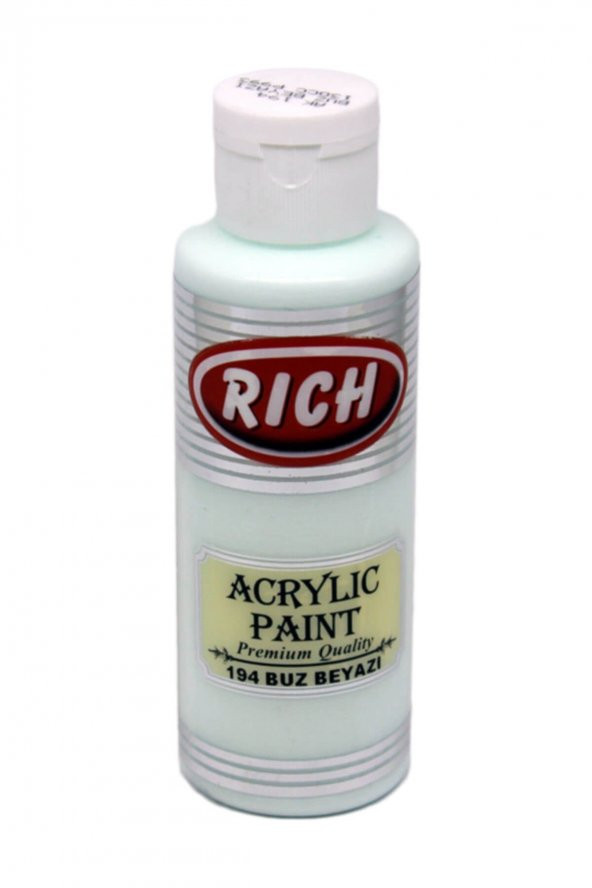 Rich Akrilik Boya No194 Buz Beyazı 130 ml ürün görseli 1