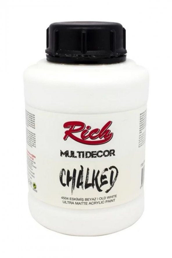 Rich Multi Decor Chalked Akrilik Boya 1750ml 4504 Eskimiş Beyaz ürün görseli 1