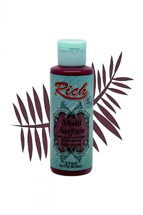 Rich Multi Surface Her Yüzey İçin Akrilik Boya 130 cc. 2164 ANTİK BORDO ürün görseli 1