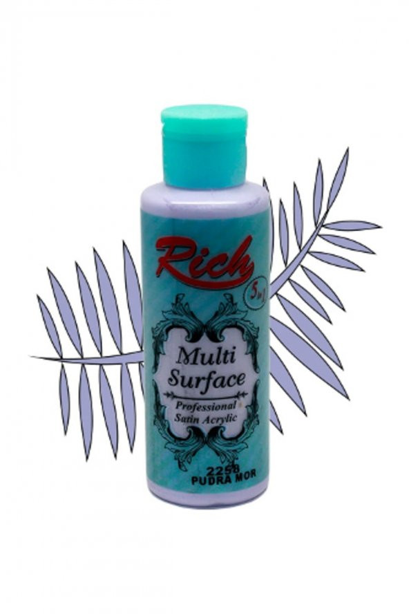 Rich Multi Surface Her Yüzey İçin Akrilik Boya 130 cc. 2258 PUDRA MOR ürün görseli 1