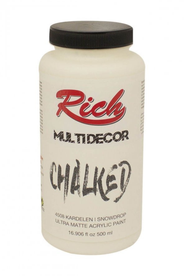 Rich Multi Decor Chalked Akrilik Boya 500 cc. 4508 KARDELEN ürün görseli 1