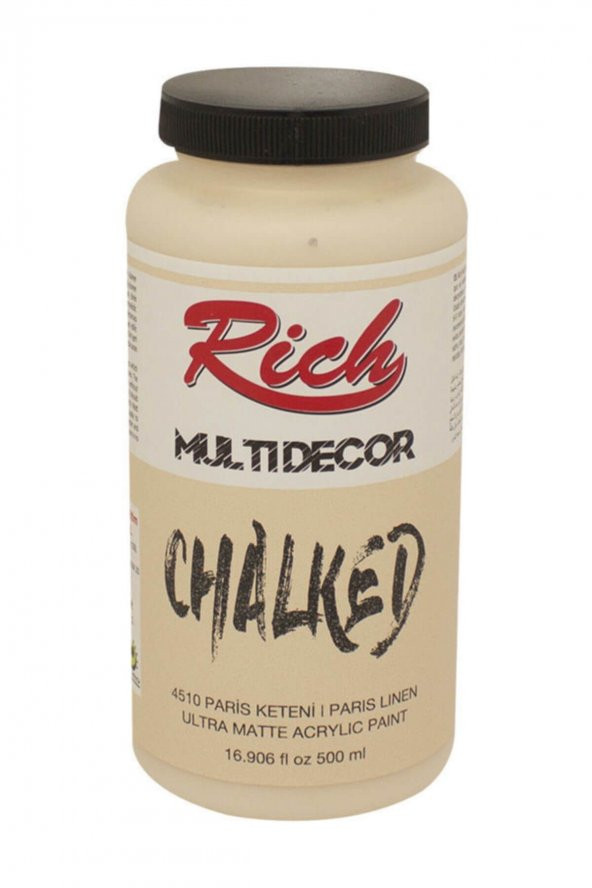 Rich Multi Decor Chalked Akrilik Boya 500 cc. 4510 PARİS KETENİ ürün görseli 1